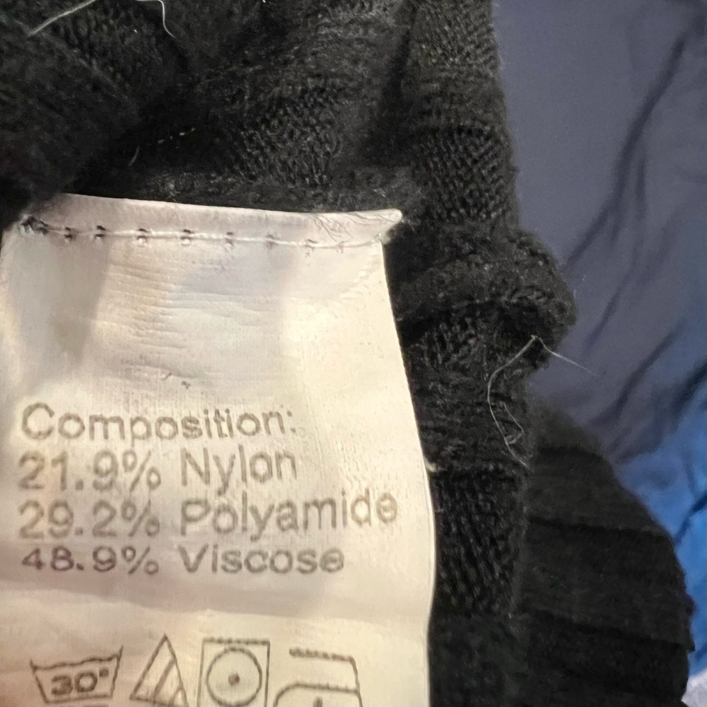 Black Ribbed Cardigan - Picture 4 of 4